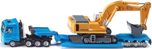 Siku MAN TG-A с экскаватором Leibherr 1847