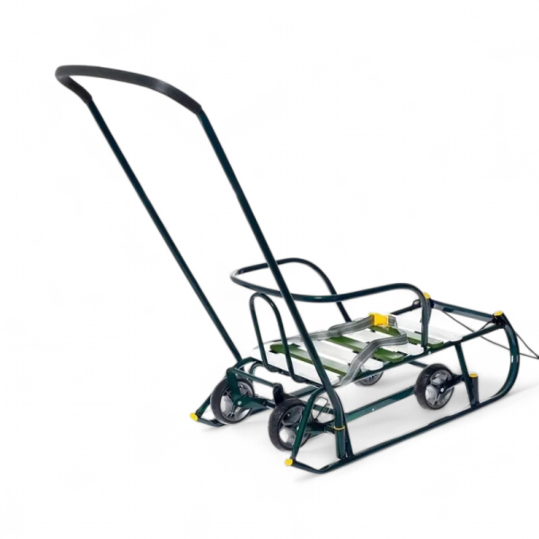 Санки Nika Тимка 6 Универсал Зелёный лак