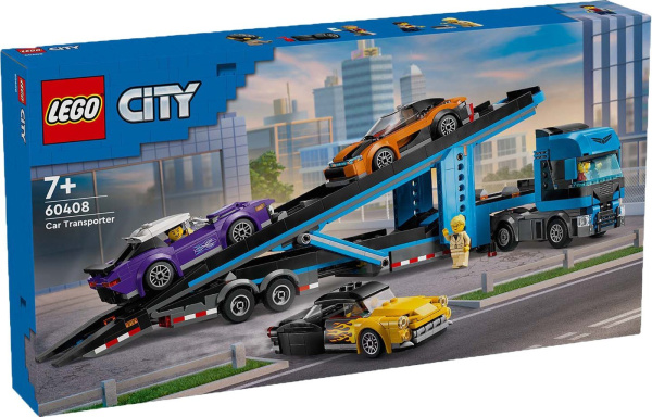 Конструктор Lego City Грузовик-автовоз со спортивными автомобилями 60408