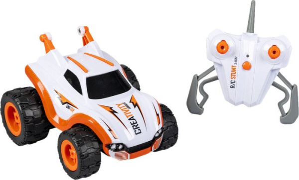 Радиоуправляемая автомодель Bondibon Каскадер Мини ВВ6272 Белый/Оранжевый