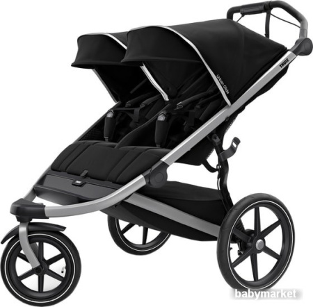 Коляска прогулочная «книга» Thule Urban Glide 2 Double 2021 (jet black)