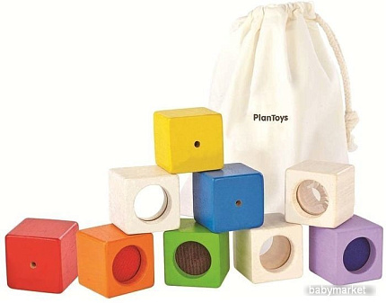 Кубики Plan Toys Активные блоки 5531