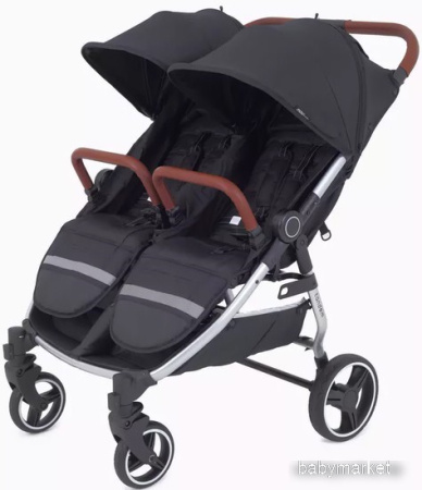 Коляска прогулочная «книга» Rant Mowbaby Tandem MB170 (black)