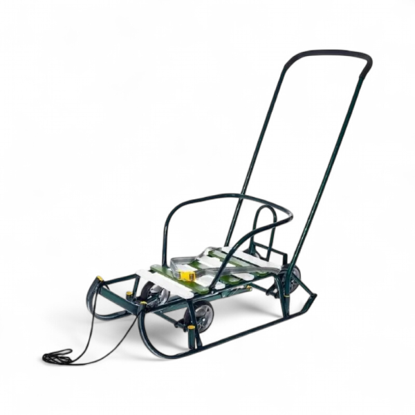 Санки Nika Тимка 6 Универсал Зелёный лак