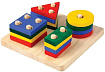 Сортер Plan Toys Доска с геометрическими фигурами 2403