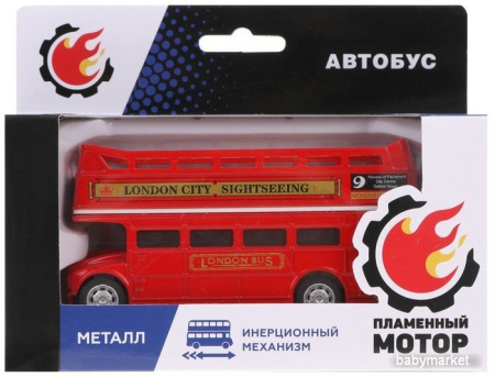 Автобус Пламенный мотор Лондонский двухэтажный 870830