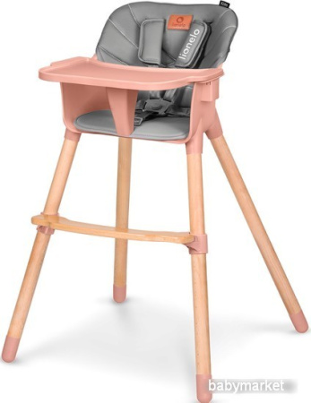 Высокий стульчик Lionelo Koen (розовая роза)
