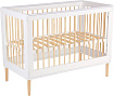 Классическая детская кроватка Polini Kids Simple 360 (белый/натуральный)