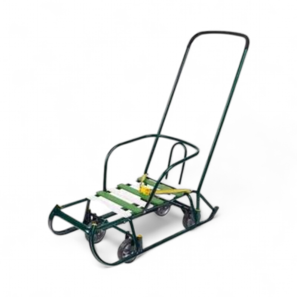 Санки Nika Тимка 6 Универсал Зелёный лак