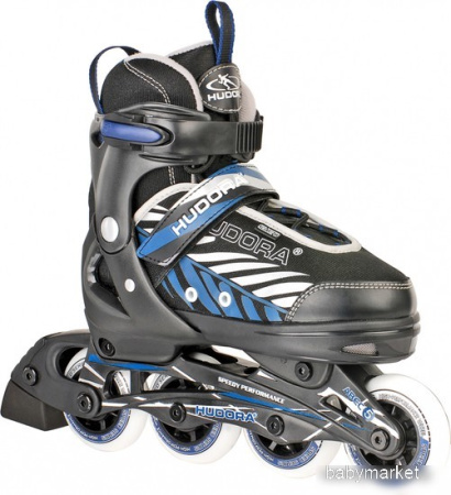 Роликовые коньки Hudora Inline Leon (р. 29-32, черный/синий)