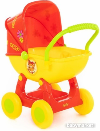 Купить Коляска для куклы Полесье Три кота №2 71446 для детей - фото товара