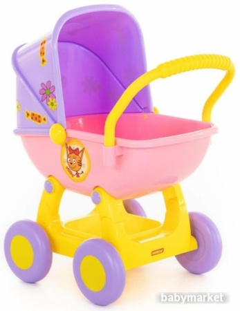 Купить Коляска для куклы Полесье Три кота №1 71439 для детей - фото товара