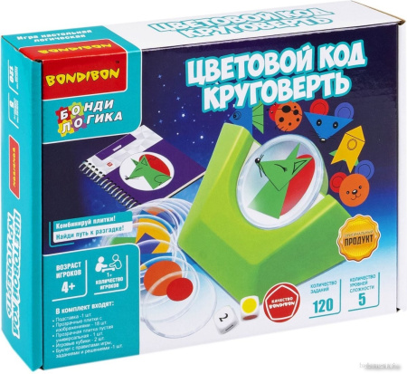 Настольная игра Bondibon БондиЛогика Цветовой код. Круговерть ВВ6108