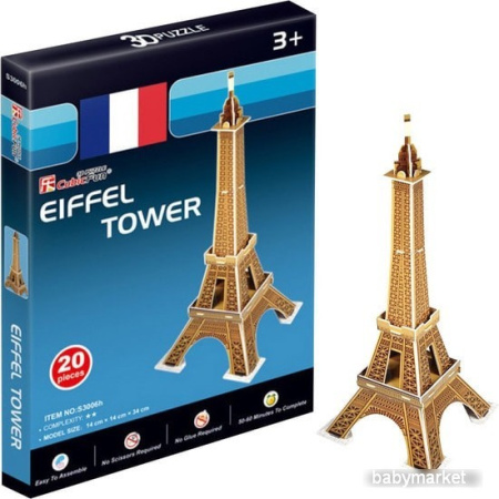 3Д-пазл CubicFun Эйфелева башня, Франция S3006