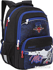 Школьный рюкзак Grizzly RB-154-2/2 (черный/синий)