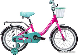 Детский велосипед Novatrack Ancona 16 (розовый/голубой, 2019)
