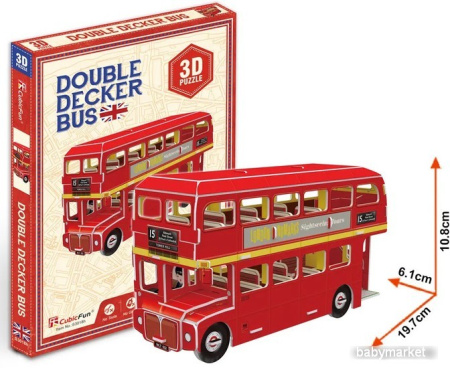 3Д-пазл CubicFun Лондонский двухэтажный автобус S3018h