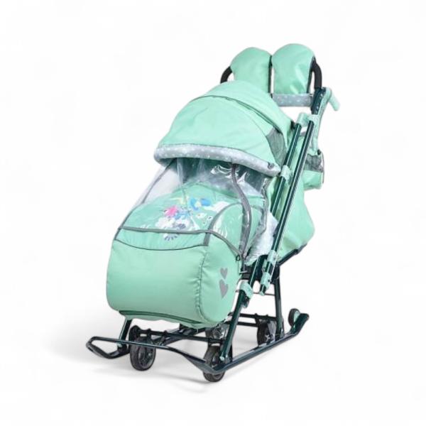 Санки-коляска Nika Ника Детям 7-4 НД7-4/2 Мятный - детский товар