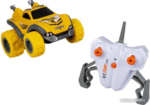 Радиоуправляемая автомодель Bondibon Каскадер Мини ВВ6273 Жёлтый/Cерый