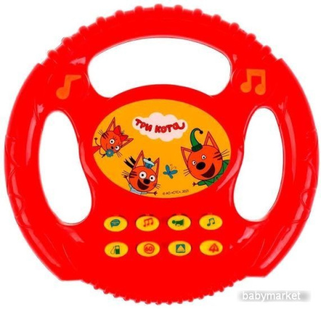 Интерактивная игрушка Умка Музыкальный руль Три Кота ZY026459-R3