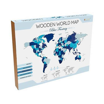 Сборная модель EWA «Карта Мира Small» Блю Фэнтези
