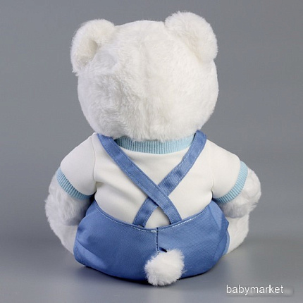 Классическая игрушка Milo Toys Little Friend Медведь в синем комбинезоне 9905631