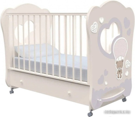 Классическая детская кроватка Nuovita Stanzione Cute Bear Swing (ваниль)
