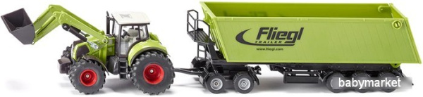 Siku Claas Axion 850 с погрузчиком и самосвалом 1949