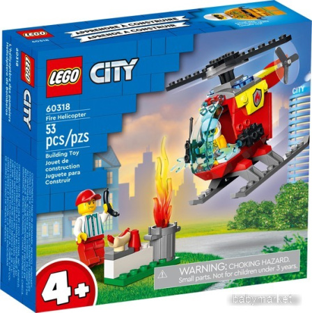 Конструктор Lego City 60318 Пожарный вертолет