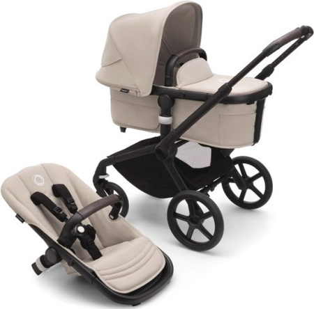 Универсальная коляска Bugaboo Fox 5 (2 в 1, black/desert taupe/desert taupe)