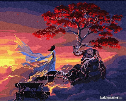 Алмазная мозаика Darvish Девушка у дерева. Фэнтези DV-9516-10