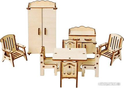 Мебель для кукольного домика Большой слон Гостиная М-005