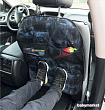 Защитная накидка для сидения АвтоБра от грязных ног ребенка с карманами Джинс 5111