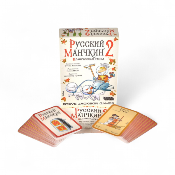 Дополнение к настольной игре Мир Хобби Русский Манчкин 2: Комическая гонка - детский товар