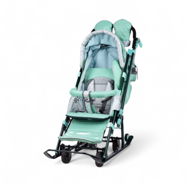 Санки-коляска Nika Ника Детям 7-4 НД7-4/2 Мятный - детский товар