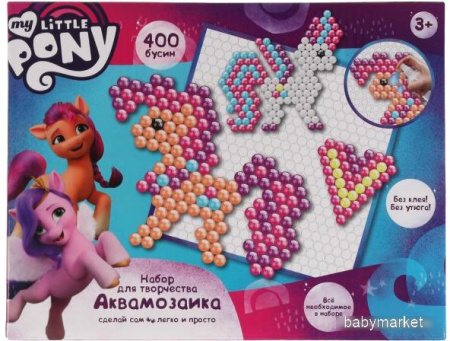 Набор для создания поделок/игрушек MultiArt Аквамозаика Мой Маленький Пони AB400-MLP3