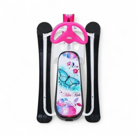Снегокат Nika Бабочки СНК/Б2 Белый каркас