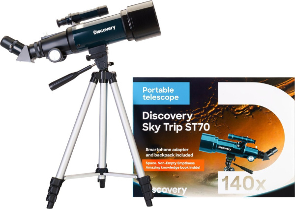 Levenhuk Discovery Sky Trip ST70 с книгой - детский товар