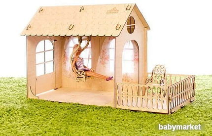 Кукольный домик Теремок Малый дом Барби КД-3