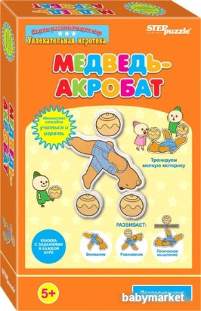 Балансир Step Puzzle Медведь-акробат 76523