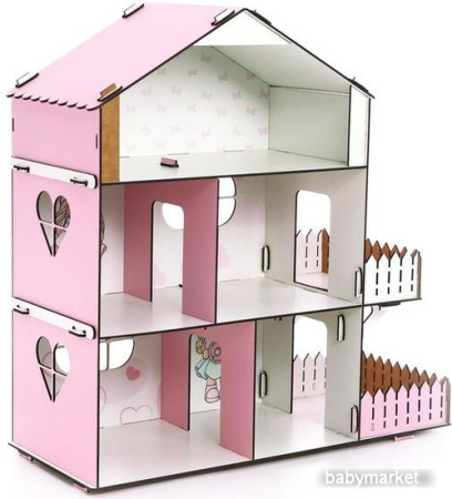 Кукольный домик Авалон Doll Style без мебели 6901122