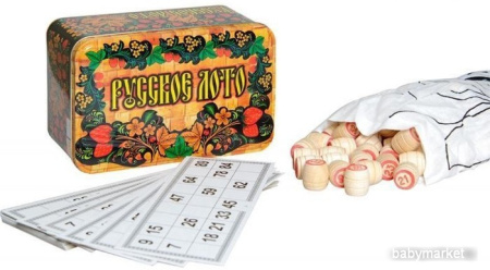 Купить Нескучные игры Русское лото с бочонками для детей - фото товара