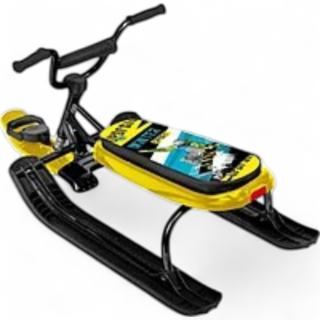 Купить Снегокат Nika Зимний спорт СНД1 Чёрный каркас для детей - фото товара