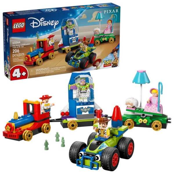 LEGO Disney История игрушек: Праздничный поезд и радиоуправл. машинка (43264) - детский товар