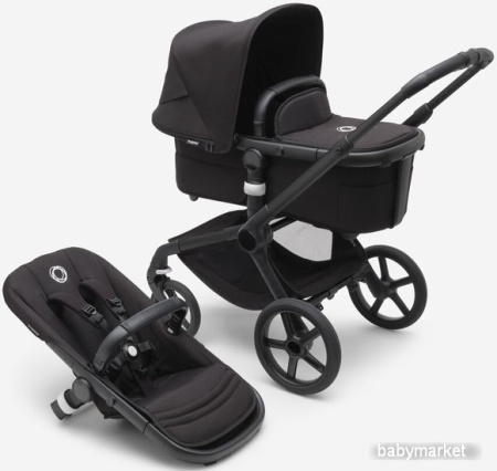 Универсальная коляска Bugaboo Fox 5 (2 в 1, midnight black/midnight black/black)