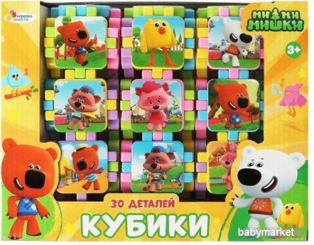 Кубики Играем вместе Ми-ми-мишки 1808K1121-R2