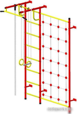 Детский спортивный комплекс Пионер С3СМ (красный/желтый)