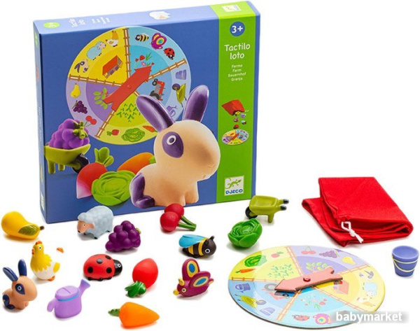 Djeco Тактильное лото Ферма 08135
