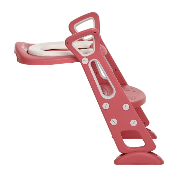 Сиденье для унитаза Pituso FG578 с лесенкой и ручками Коралл