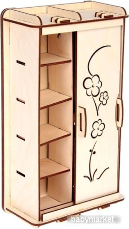 3Д-пазл Polly Набор мебели в большой кукольный домик - чудо-шкаф